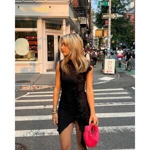 Fanci Club The Night Train Dress Black Size XS